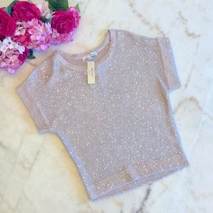 Pink and Sparkle Sweater S